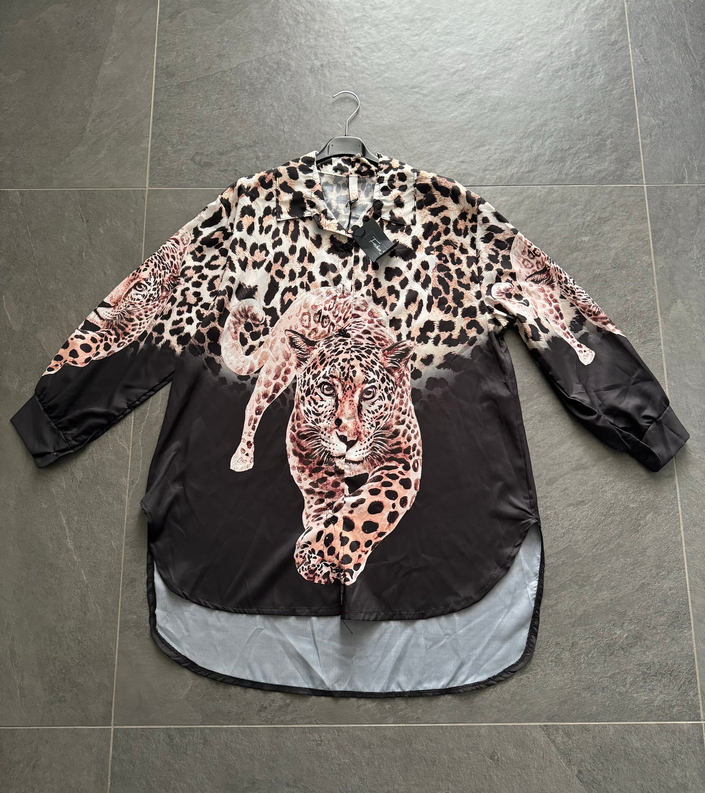 Camicia Chemisier Leopard